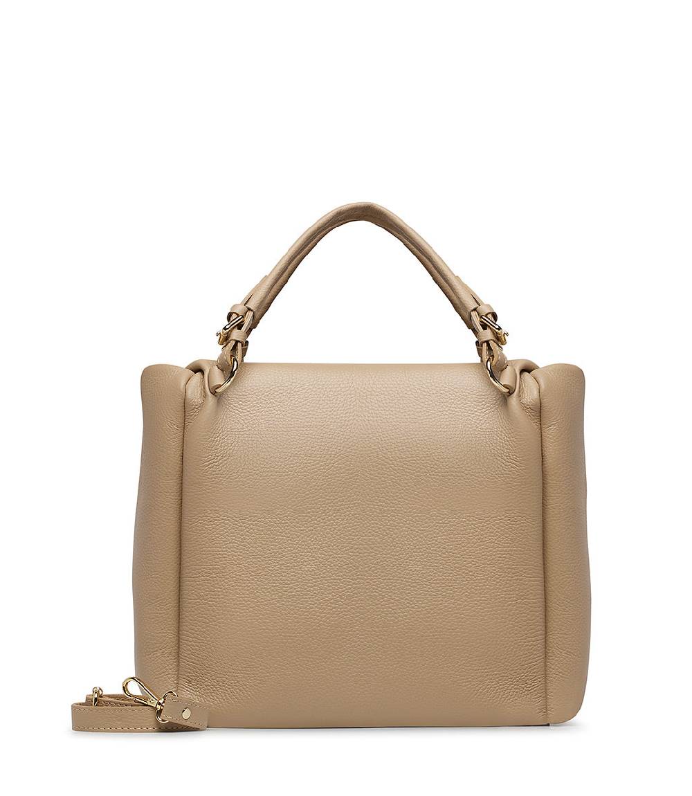 Loriblu Borsa beige in pelle martellata Moda