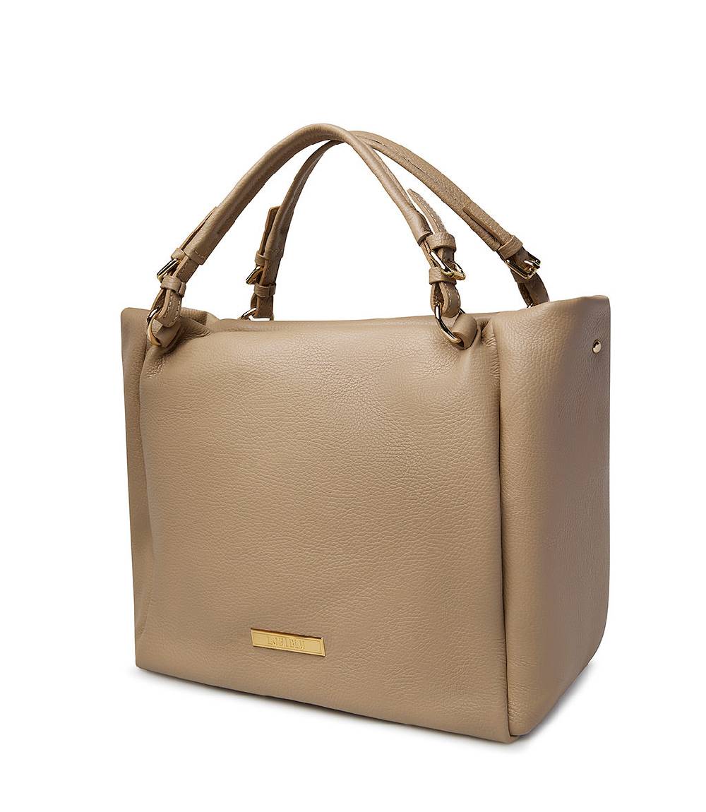 Loriblu Borsa beige in pelle martellata Moda