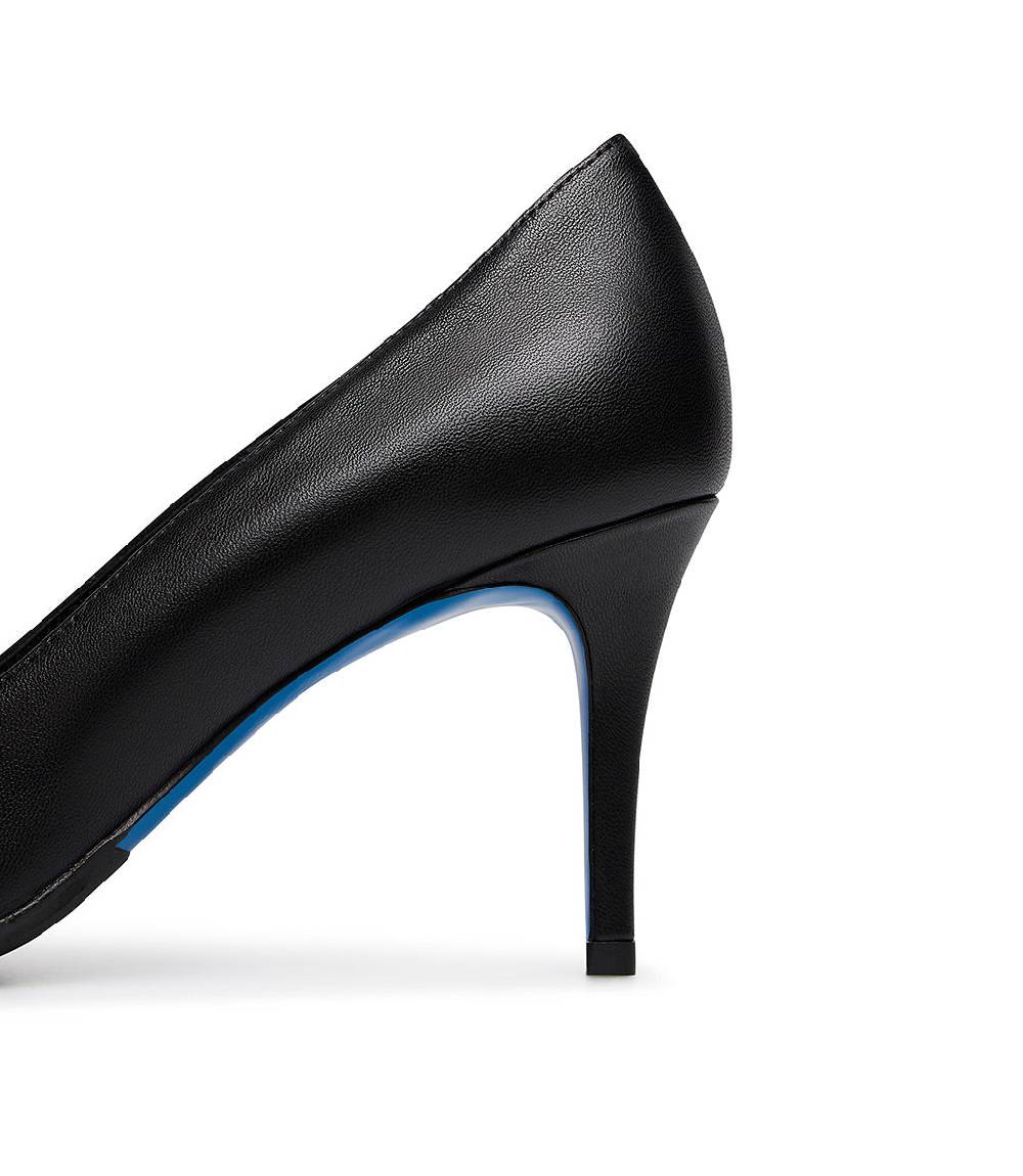 Loriblu Décolleté in nappa nera con cristalli Flash Sale