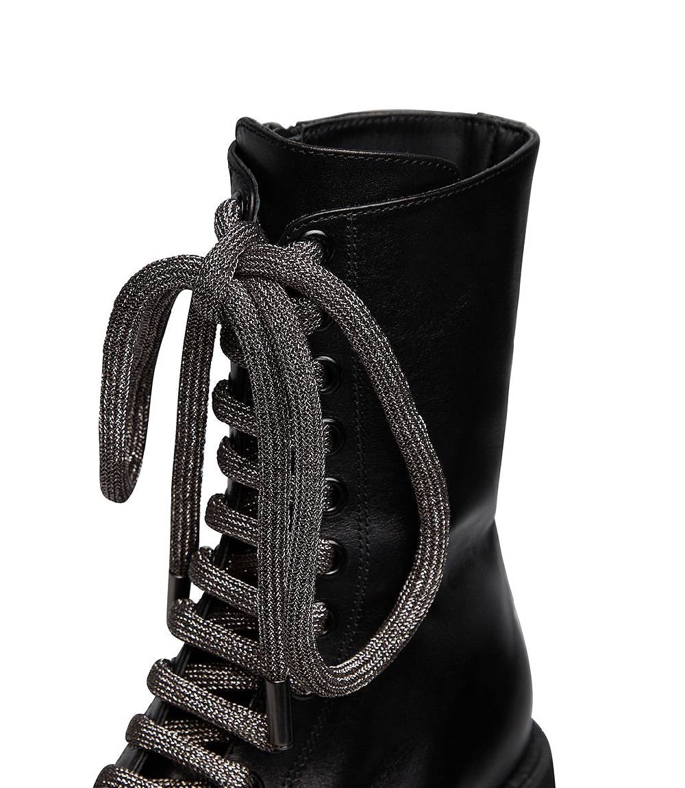 Loriblu Anfibi in pelle nera Promozione