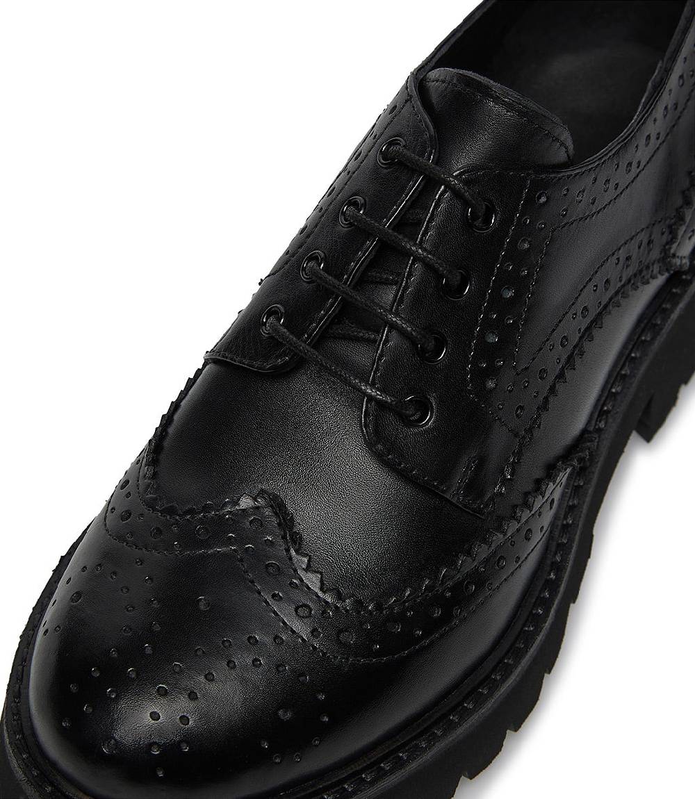 Loriblu Derby brogue in vitello nero Novità
