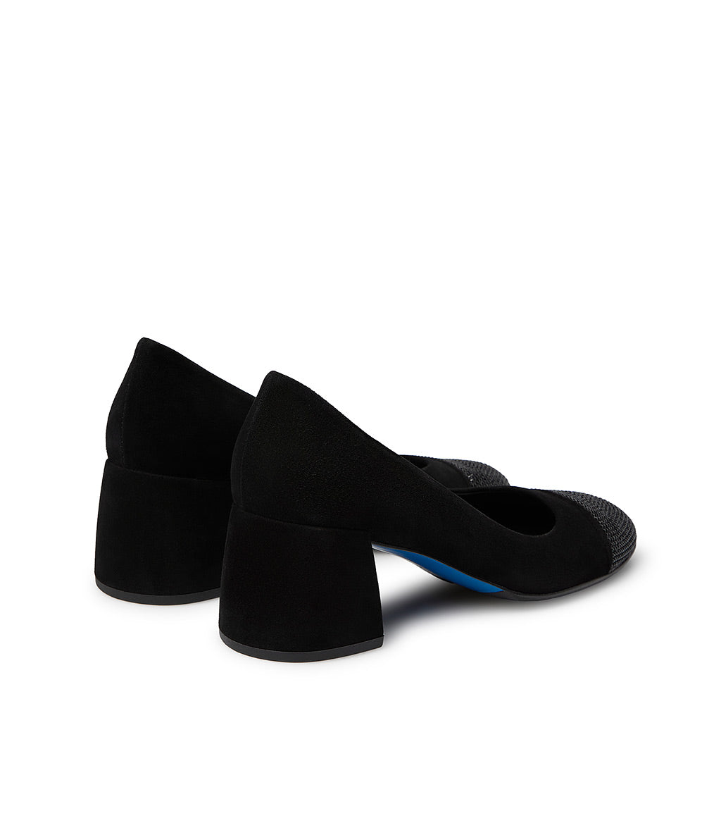Loriblu Décolleté in camoscio nero con cristalli Economico