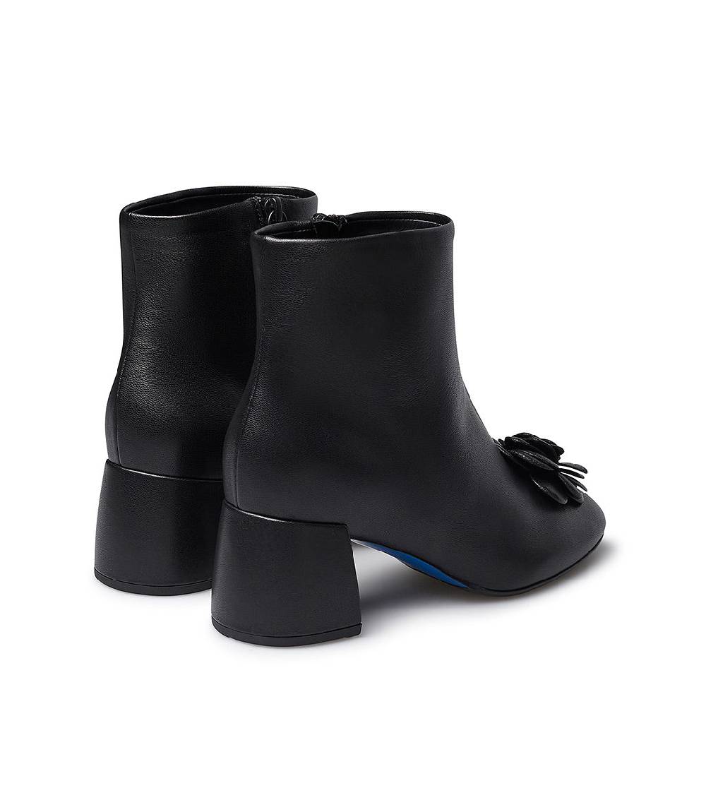 Loriblu Stivaletto in nappa nera con fiore Saldi