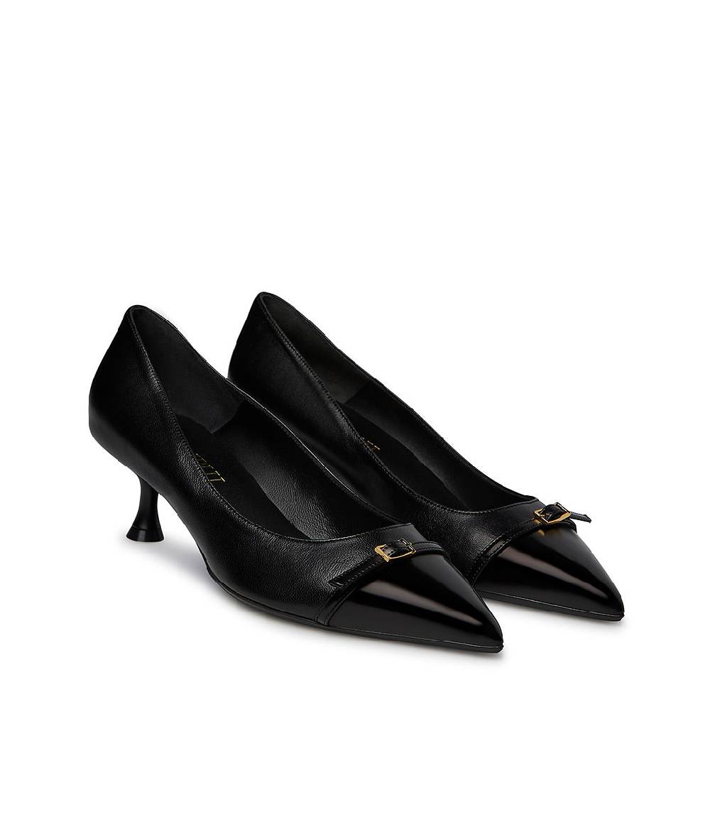 Loriblu Décolleté in nappa nera Saldi Di Fabbrica