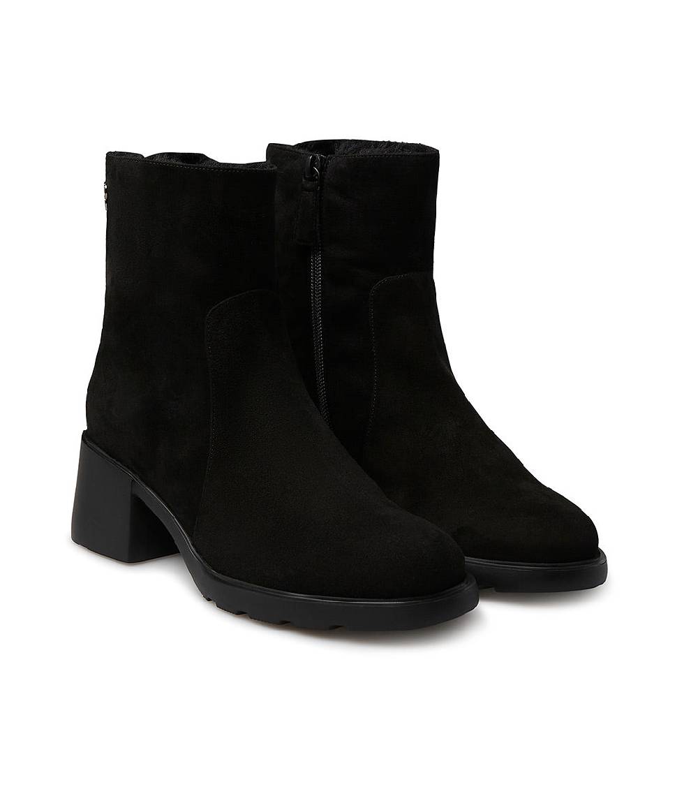 Loriblu Stivaletto in camoscio con fodera shearling Nuova