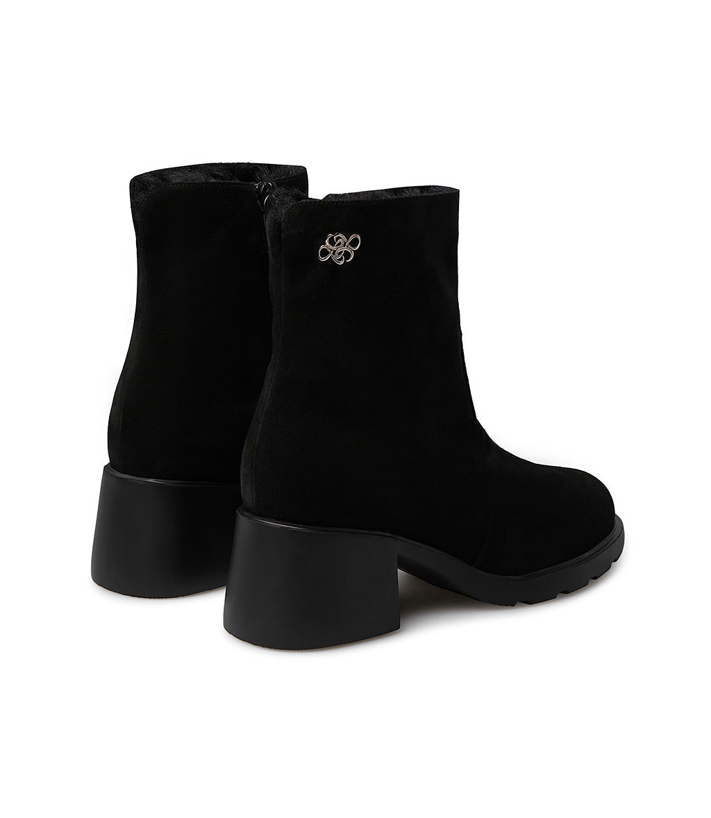 Loriblu Stivaletto in camoscio con fodera shearling Nuova