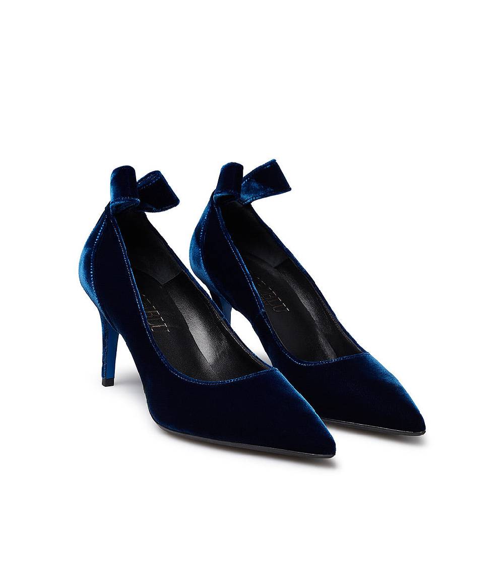 Loriblu Décolleté in velluto blu 2025