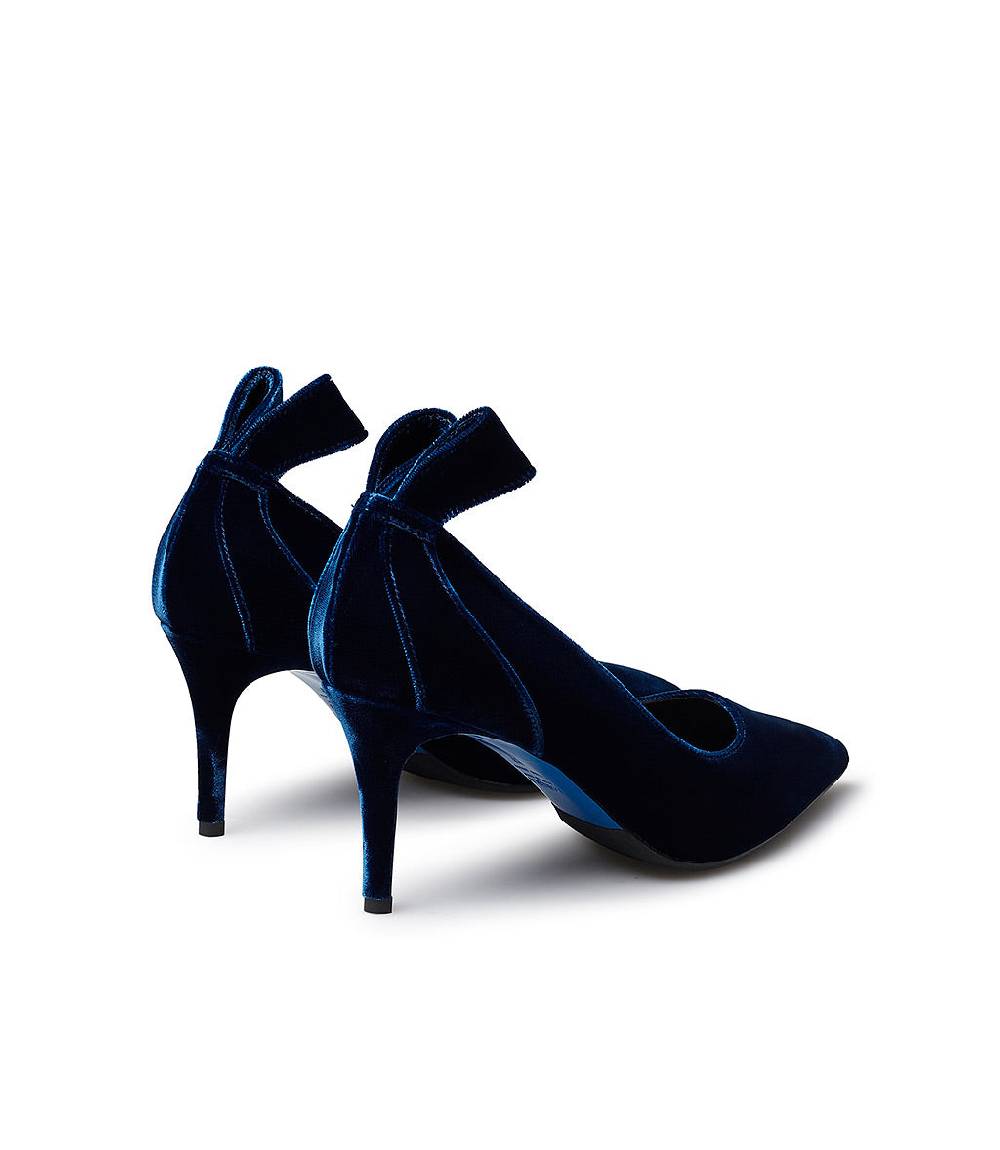Loriblu Décolleté in velluto blu 2025