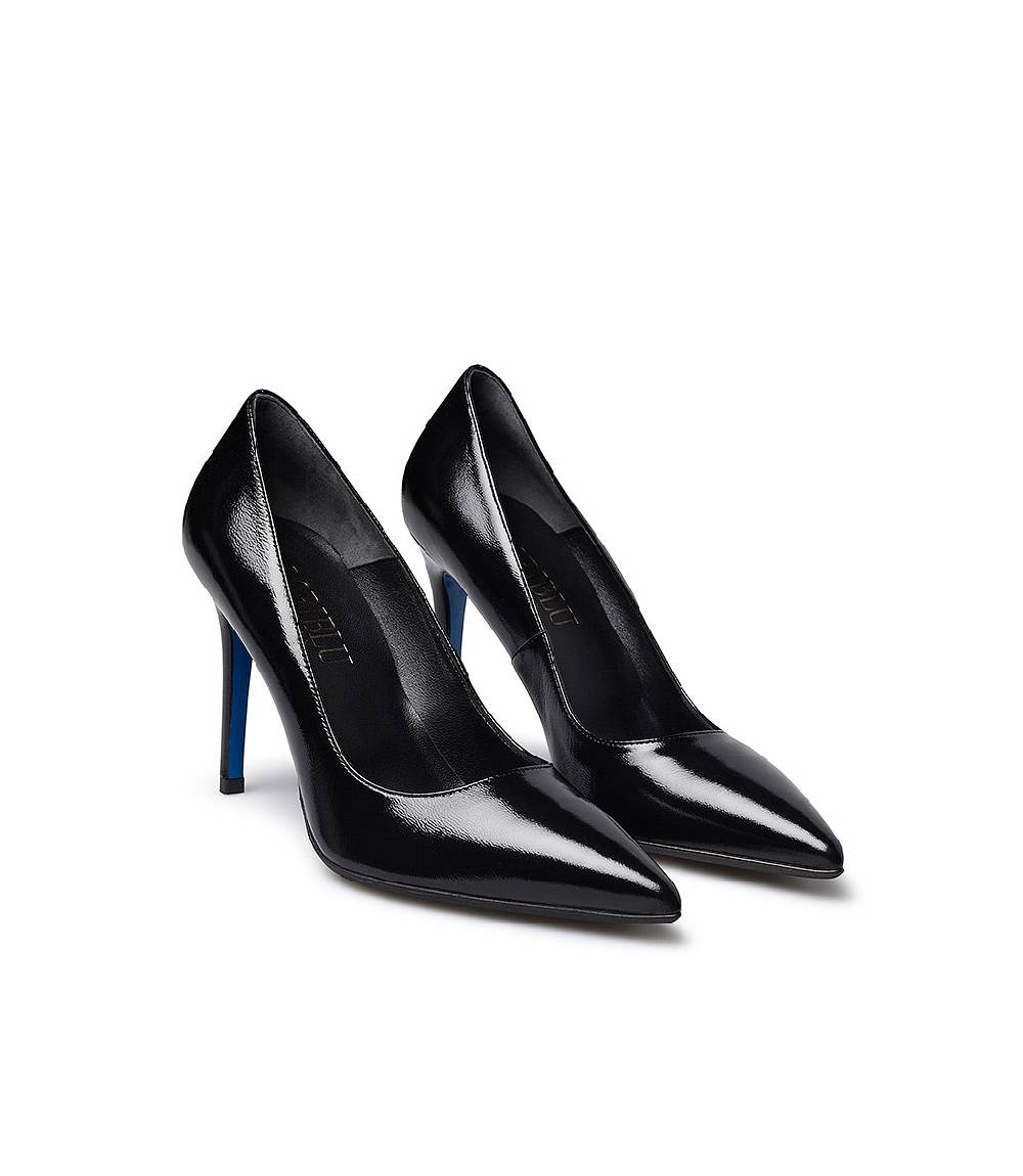 Loriblu Décolleté in pelle lucida nero Spedizione Gratuita