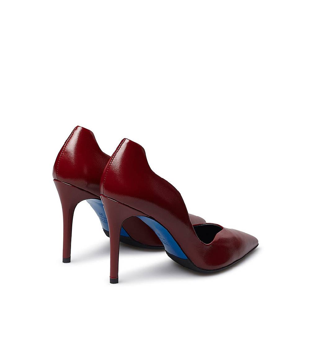 Loriblu Décolleté onda in pelle lucida bordeaux Pezzi Unici