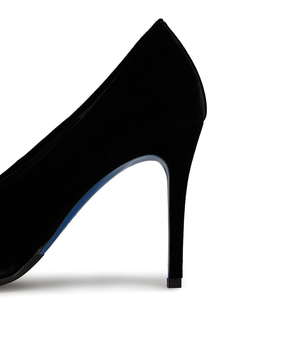 Loriblu Décolleté in velluto nero Qualità Garantita