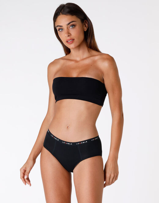 Lovable Culotte da ciclo lavabile flusso medio in cotone biologico certificato, nero Online