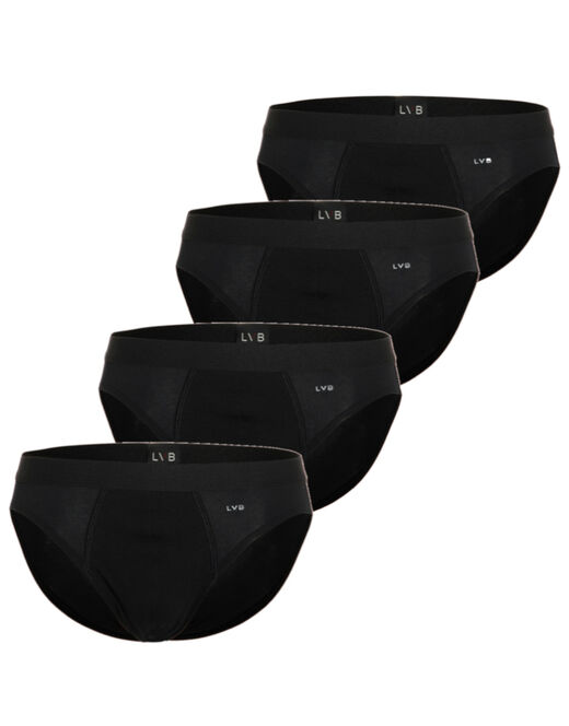 Lovable Slip in cotone elasticizzato, confezione x4 nero Nuovo