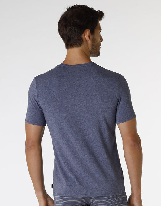 Lovable T-shirt Rephined Cotton Modal, blu melange Soddisfazione Garantita