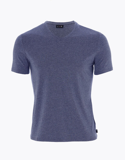 Lovable T-shirt Rephined Cotton Modal, blu melange Soddisfazione Garantita