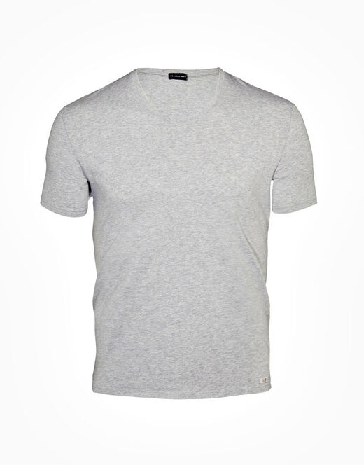 Lovable T-Shirt uomo con scollo a V profondo Supima Premium Cotton, grigio melange Promozione Limitata