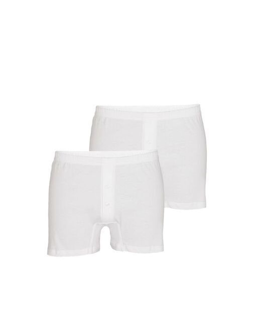Lovable Boxer parigamba Bipack in 100% cotone Pure Cotton, bianco Convenienza