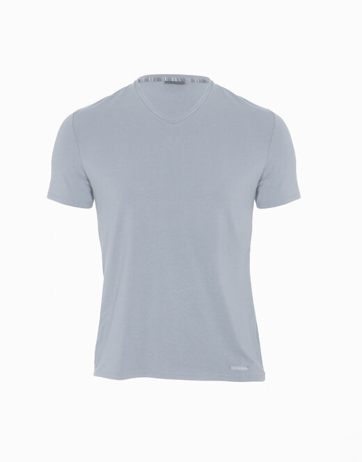 Lovable T-shirt uomo con scollo a v in micromodal, grigio chiaro 2025
