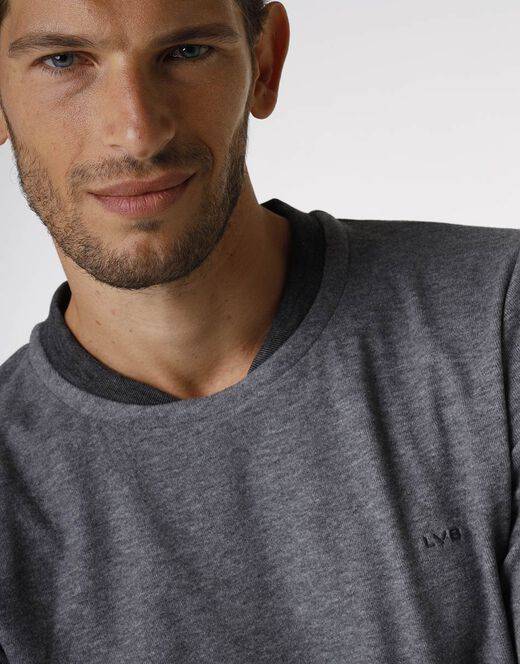 Lovable Pigiama lungo in interlock 290gr, grigio effetto melange Nuovo