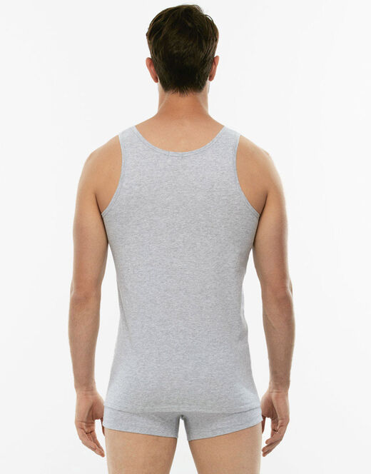 Lovable Canotta 100% Pure Cotton grigio melange in cotone Qualità