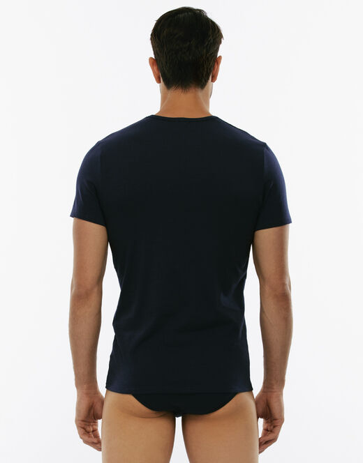 Lovable T-Shirt girocollo Cotton Stretch in cotone elasticizzato, blu Promozione
