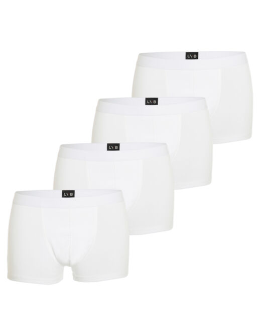 Lovable Boxer in cotone elasticizzato, confezione x4 bianco Acquista Ora