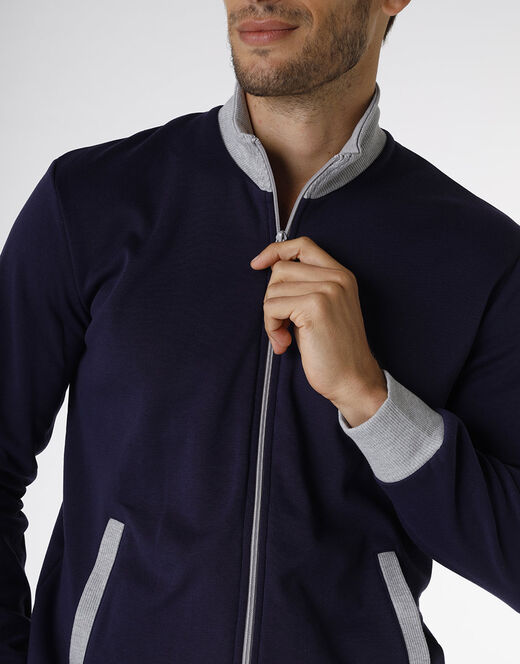 Lovable Homewear in cotone, blu navy e grigio melange Outlet