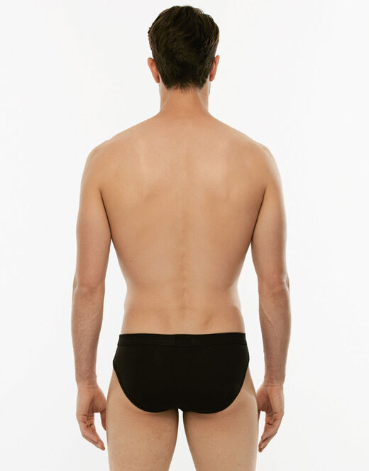 Lovable Slip mini BiPack Cotton Stretch in cotone elasticizzato, nero In Vendita