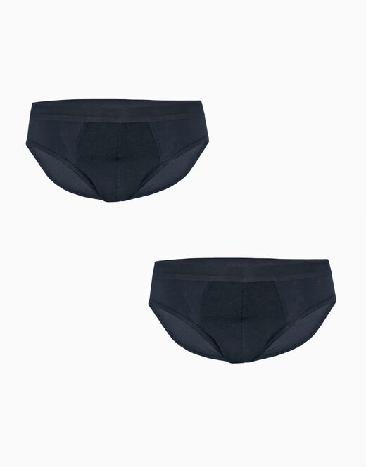 Lovable Slip mini BiPack Cotton Stretch in cotone elasticizzato, nero In Vendita