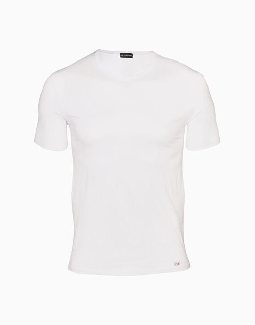 Lovable T-shirt girocollo Supima Premium Cotton in cotone elasticizzato, bianca Offerte giornaliere
