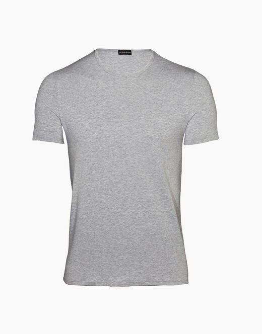 Lovable T-Shirt girocollo Cotton Stretch in cotone elasticizzato, grigio In Linea