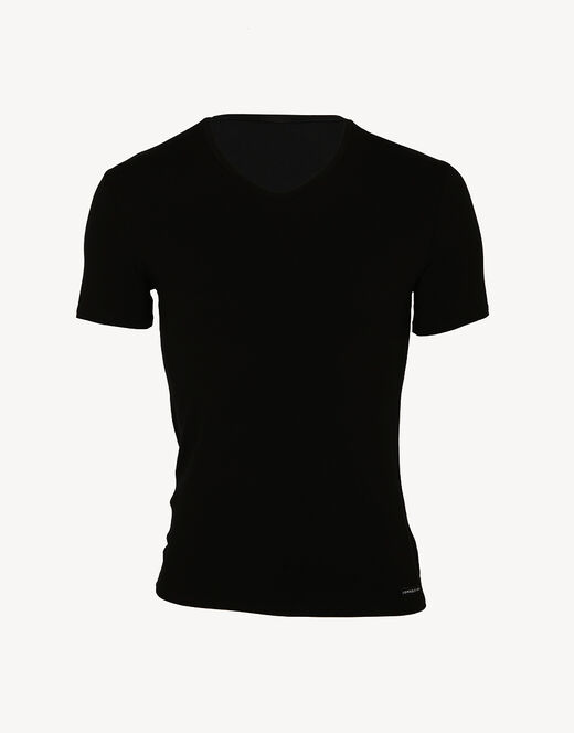 Lovable T-shirt uomo con scollo a v in micromodal, nera Vendita
