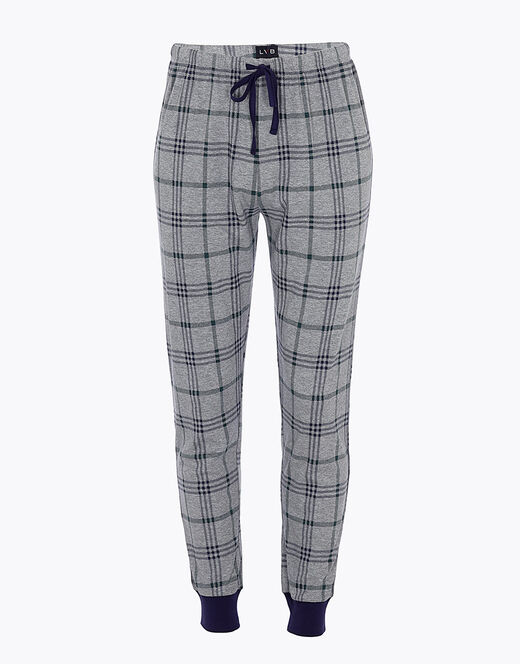 Lovable Pantalone in interlock di cotone, grigio melange stampato Offerta