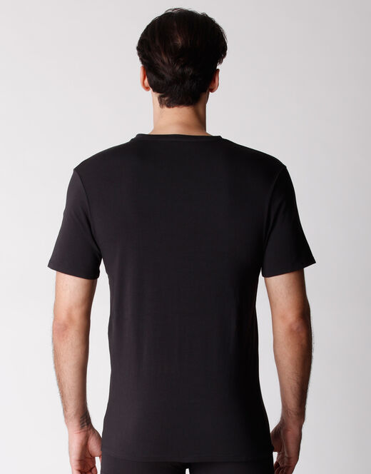 Lovable T-shirt girocollo uomo bipack in cotone biologico, nero In Vendita