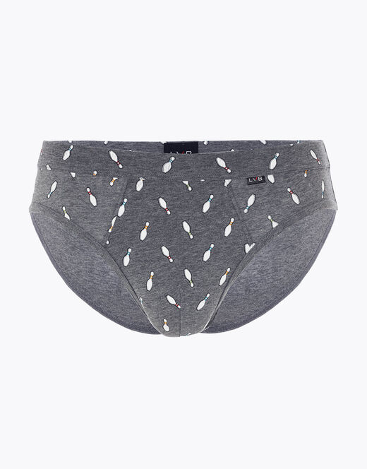 Lovable Slip Printed Stretch Cotton in cotone elasticizzato, grigio melange stampato Offerte