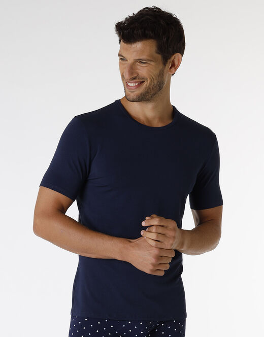 Lovable T-shirt Rephined Cotton Modal, blu navy I Più Venduti