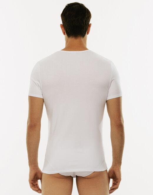 Lovable T-Shirt girocollo Cotton Stretch in cotone elasticizzato, bianco Vendite Flash