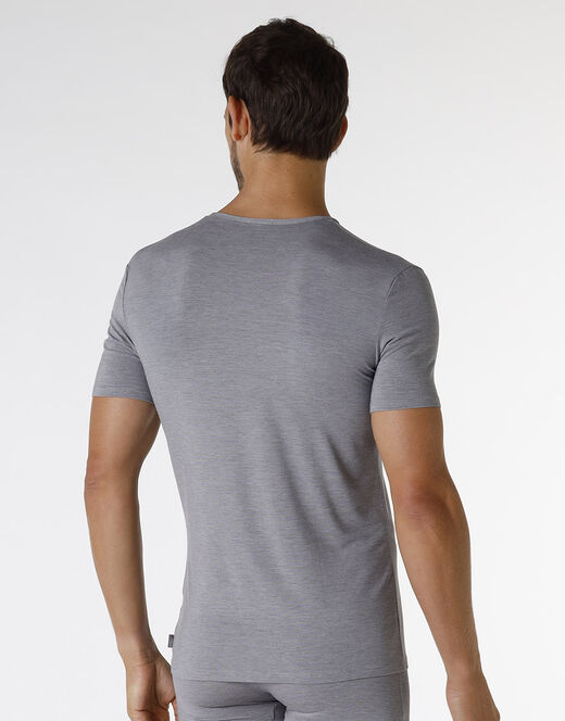 Lovable T-shirt con scollo a V Micromodal Fil a Fil, grigio melange Vendita