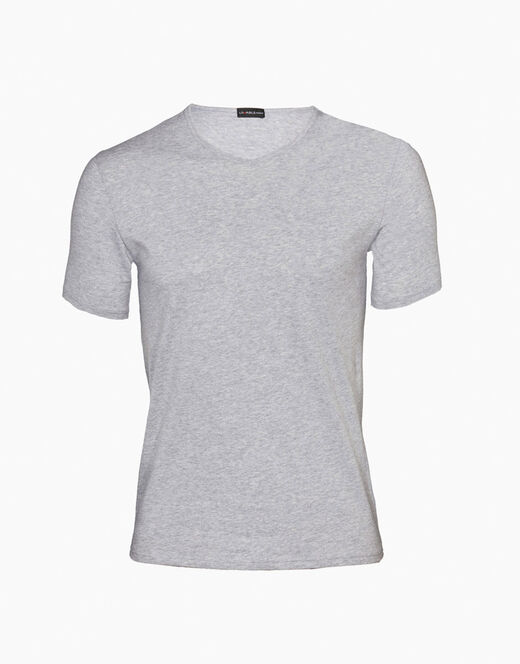 Lovable T-shirt 100% cotone Pure Cotton con scollo a V, grigio melange Pezzi Unici