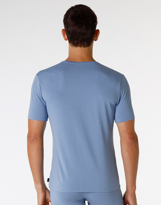 Lovable T-Shirt girocollo in cotone e modal, azzurro polvere Negozi Online