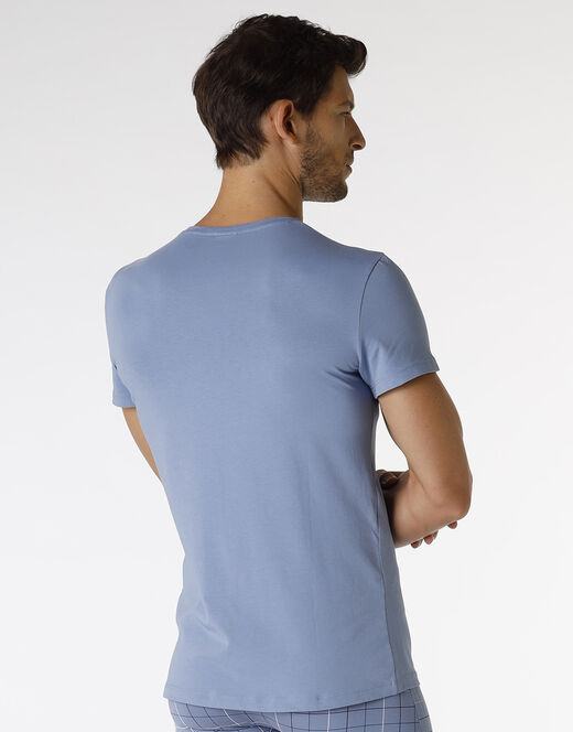 Lovable T-shirt uomo in Stretch Cotton - Azzurro Polvere Acquista Ora