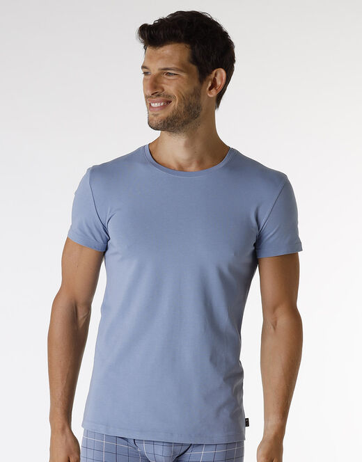 Lovable T-shirt uomo in Stretch Cotton - Azzurro Polvere Acquista Ora