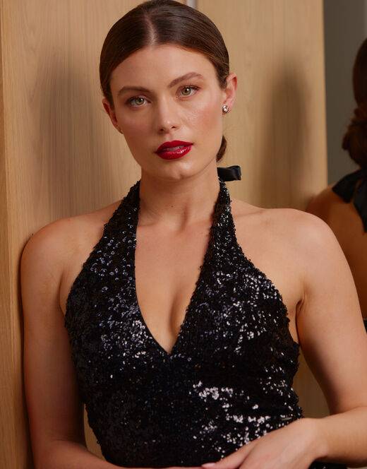 Lovable Balconette imbottito strapless, nero Nuova