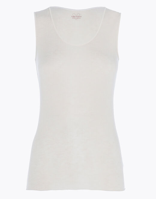 Lovable Canotta liscia Donna Light & Warm Modal misto Cashmere, sabbia In Linea