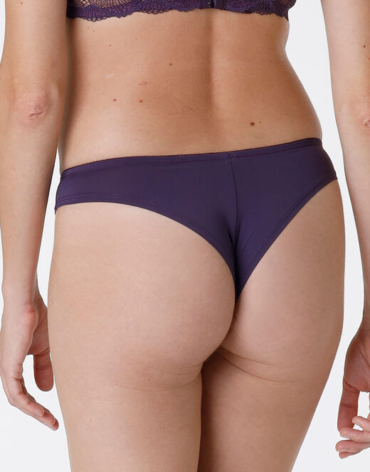 Lovable Brasiliano Pretty Lace in pizzo e microfibra, tornado scuro Vendita