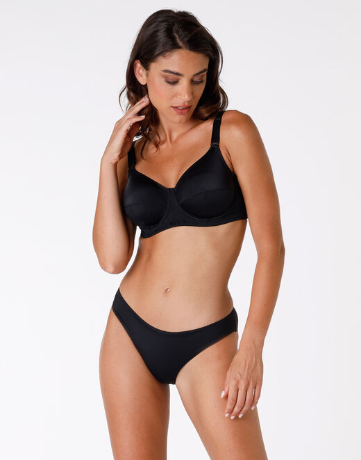 Lovable Reggiseno ferretto senza imbottitura Shaping in microfibra, nero Sconto