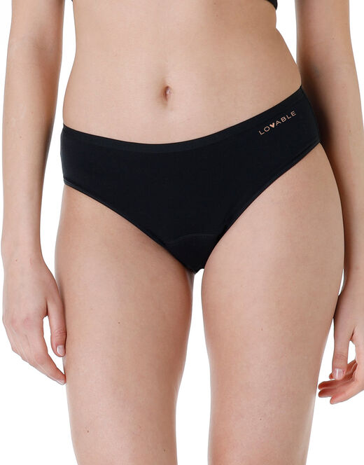 Lovable Slip assorbente lavabile in cotone elasticizzato, nero Economico
