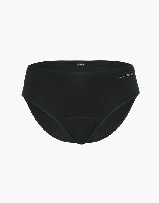 Lovable Slip assorbente lavabile in cotone elasticizzato, nero Economico