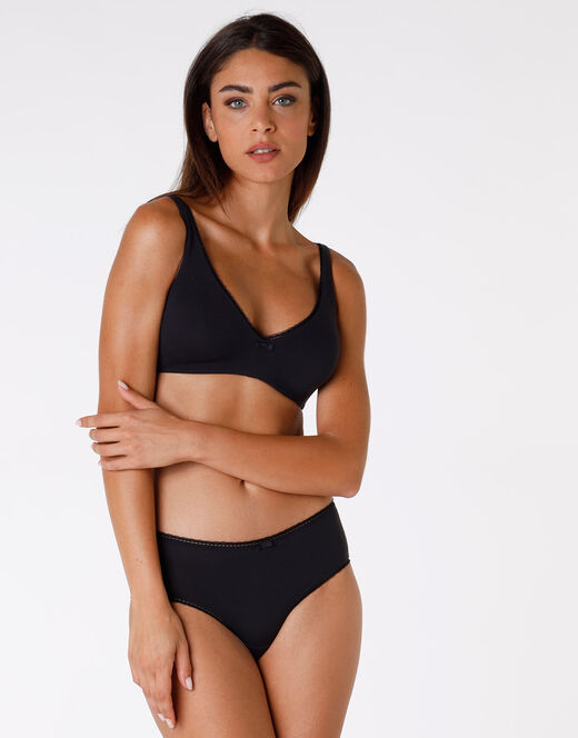 Lovable Reggiseno senza ferretto, My Bio Comfort, in cotone biologico certificato, nero Offerte