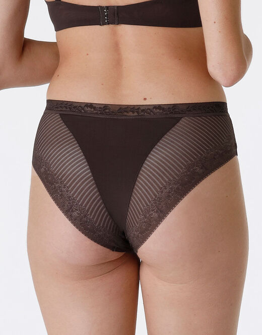 Lovable Slip midi Invisible Exclusive in microfibra, caffè Saldi Di Fabbrica